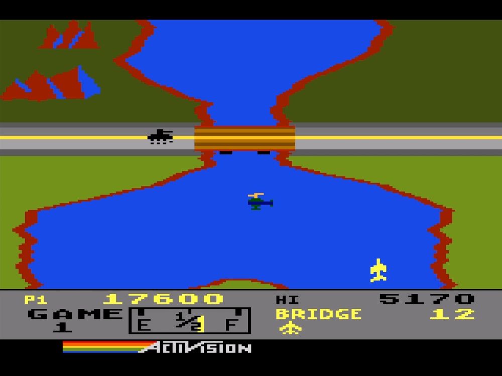 Gameplay of River Raid for Atari 5200